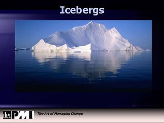 The Art of Managing Change
Icebergs
 