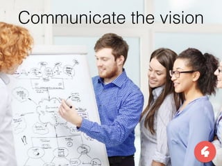 Communicate the vision
4
 