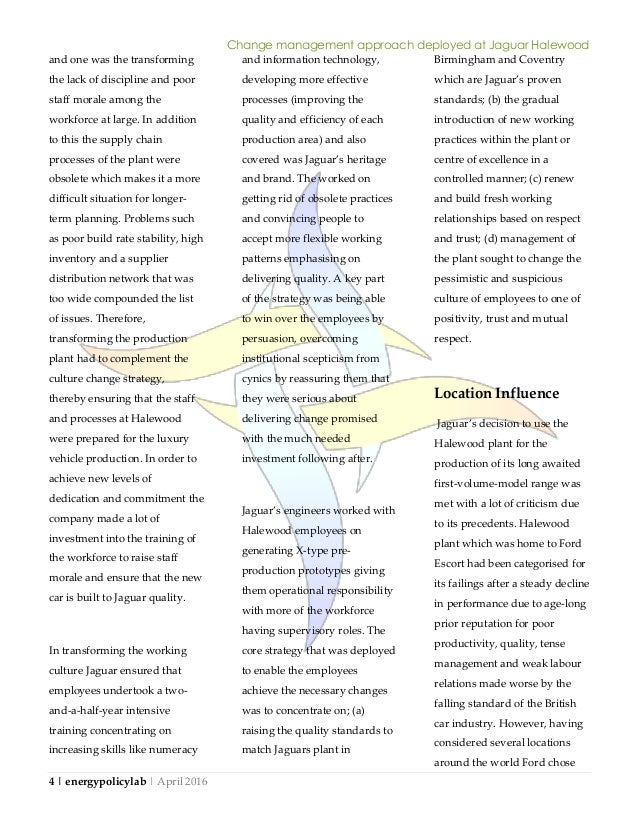 Leading change in management a case study of jaguar halewood 08 picture