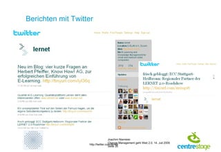 Berichten mit Twitter http://twitter.com/lernet 