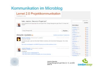 Kommunikation im Microblog 