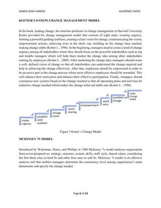 change management models a comparative assessment | PDF