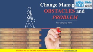 Change Management
OBSTACLES and
PROBLEM
Your Company Name
 
