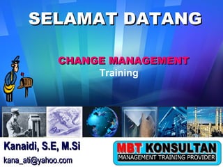 SELAMAT DATANG
           360-Degree Feedback
                Appraisal
              CHANGE MANAGEMENT
                   Training




Kanaidi, S.E, M.Si
kana_ati@yahoo.com
 
