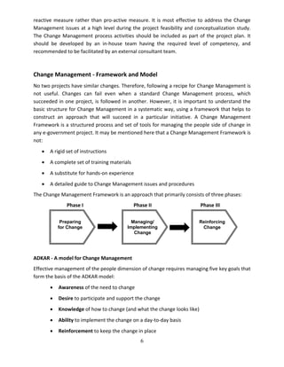 Change management report | PDF