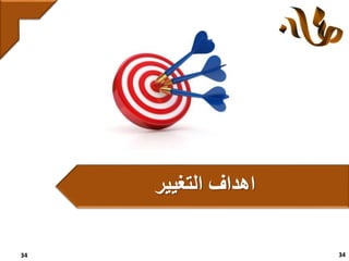34 34
‫اهداف‬‫التغيير‬
 