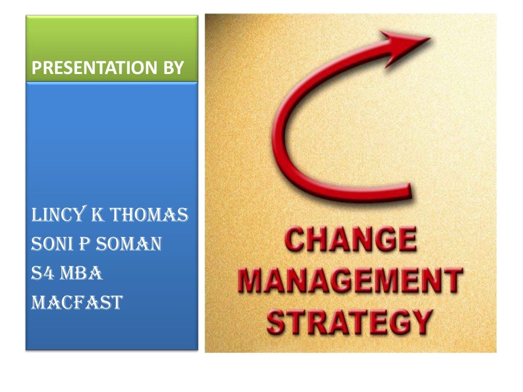 Change management strategy ppt
