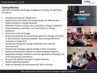 Best change management training for employees and leaders - Tonex ...