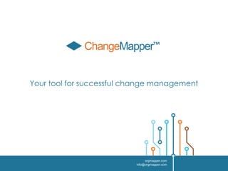 ChangeMapper™ 
Your tool for successful change management 
orgmapper.com 
info@orgmapper.com 
 