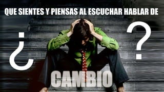 QUE SIENTES Y PIENSAS AL ESCUCHAR HABLAR DE ¿  ? 