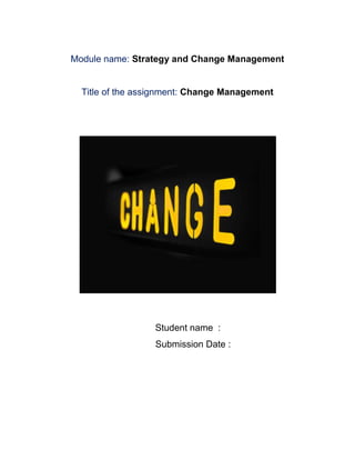 Change mgt assignment | DOCX