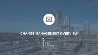 CHANGE MANAGEMENT OVERVIEW
Group Name
Location Name
Date
Keith Rickles
 