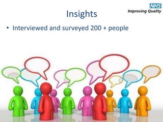 #CMhack
Insights
• Interviewed and surveyed 200 + people
 