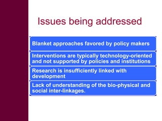 On integrated rainwater management strategies – technologies, institutions and policies