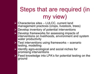 On integrated rainwater management strategies – technologies, institutions and policies