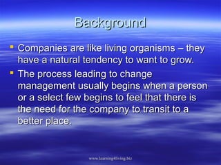 Change Management and Organizational Growth