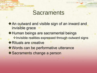 Outward Sign Change of lineage through Jesus and the Holy Spirit | PPT