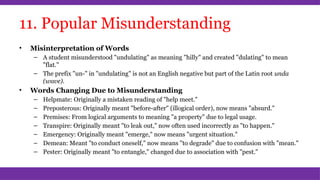 Undulating Word Origin Change of Meaning in the History of the English Language | PPTX