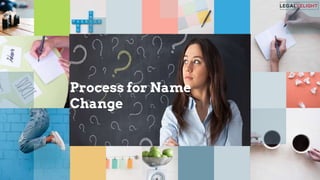 Process for Name
Change
 