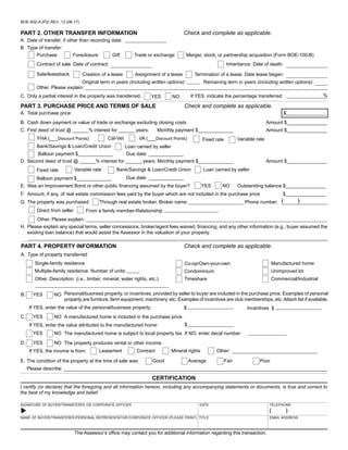 Prop 58 Form.pdf Change of Ownership | PDF
