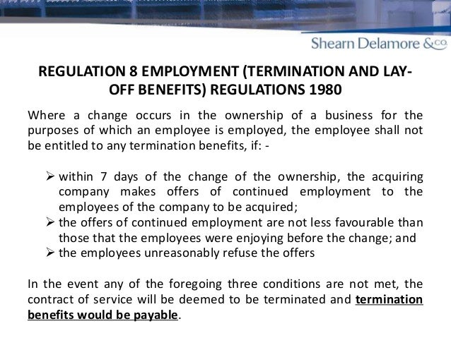 Change Of Ownership In Business Its Impact On The Contract Of Employ