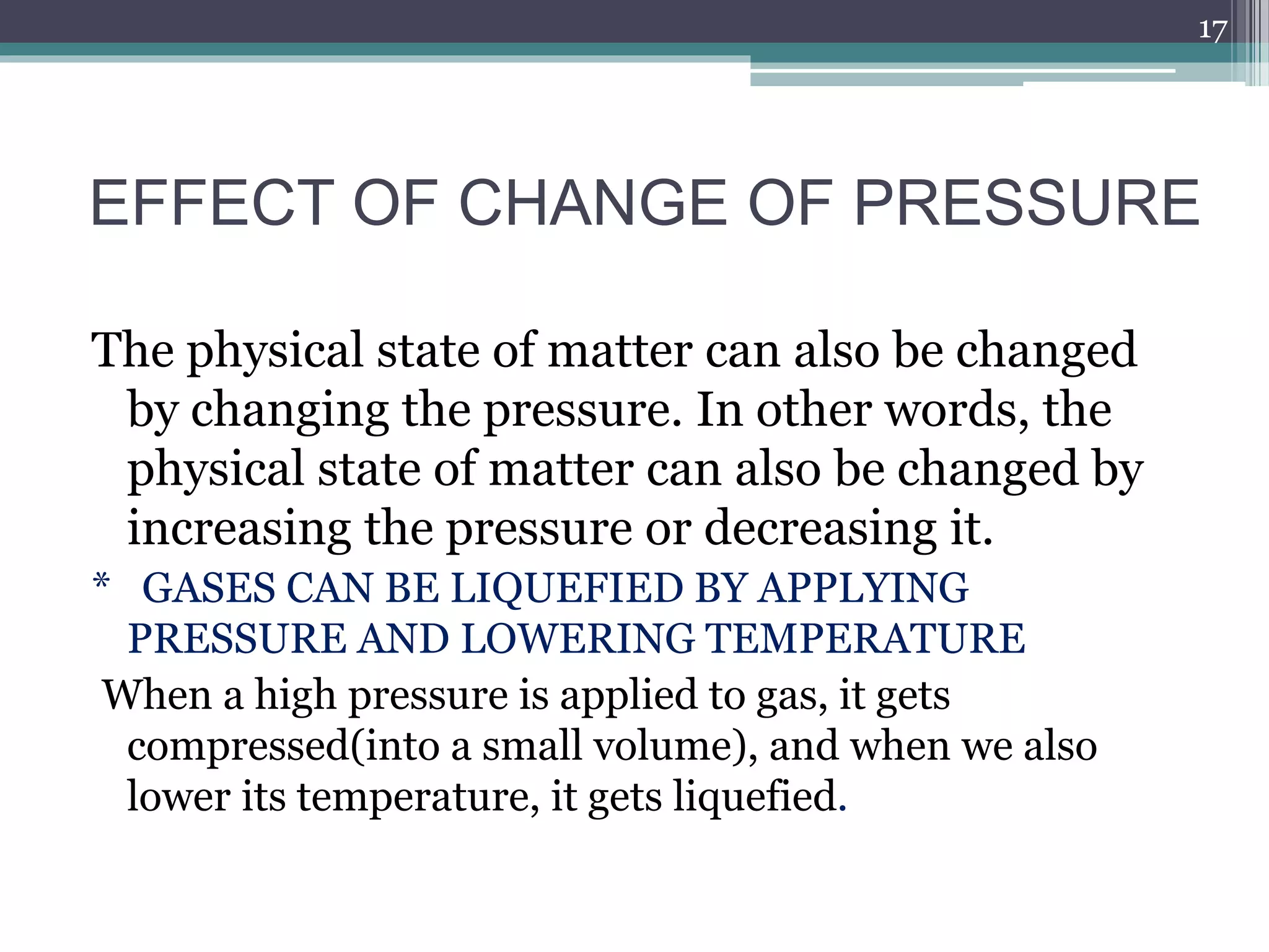 Change of state of matter | PPTX