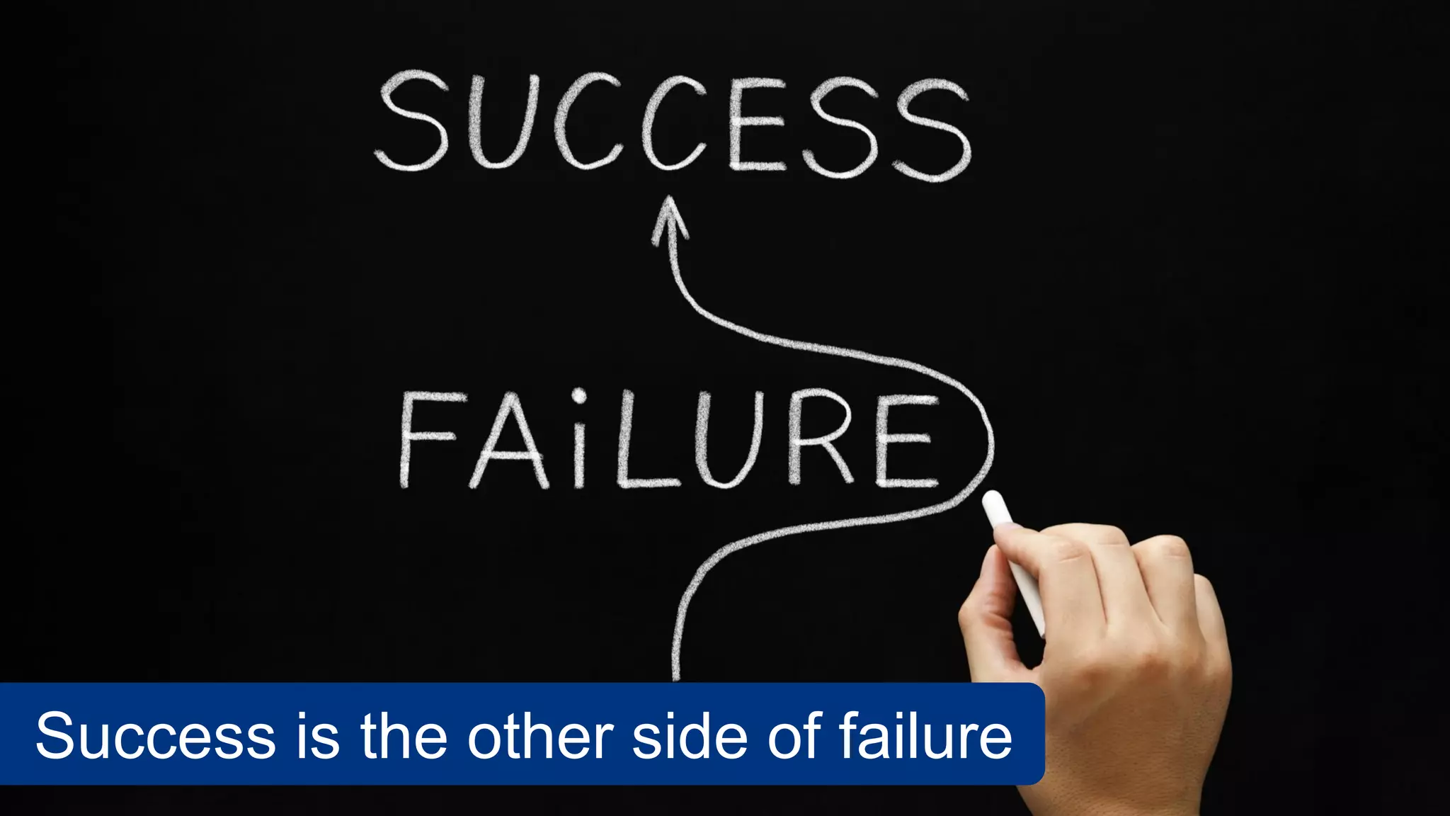 Success is the other side of failure
 