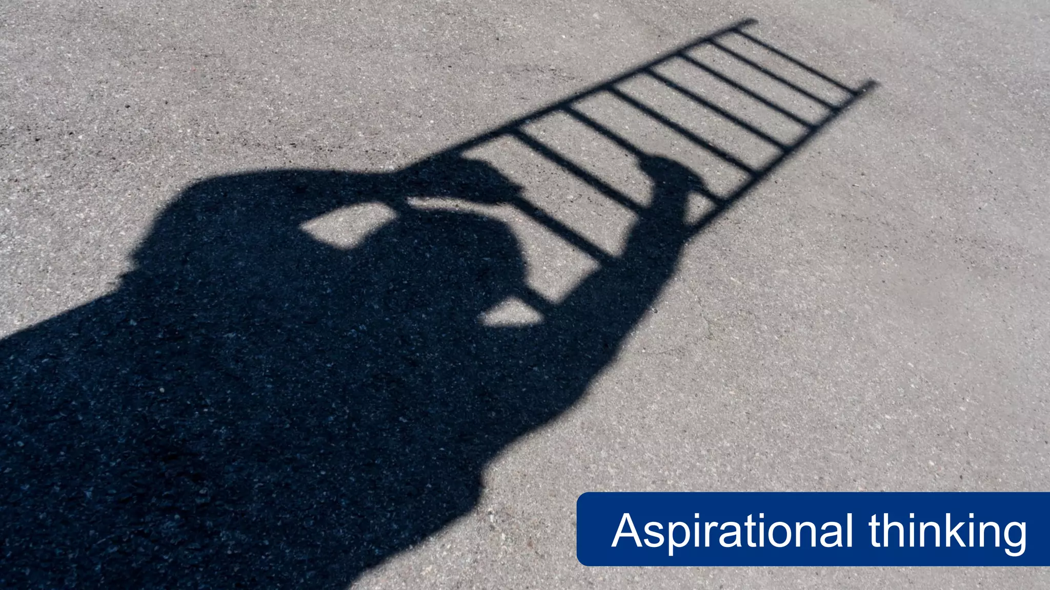 Aspirational thinking
 