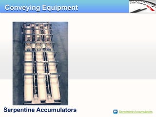 Conveying Equipment




Serpentine Accumulators   Serpentine Accumulators
 