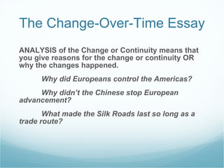 Change Over Time Overview | PPT