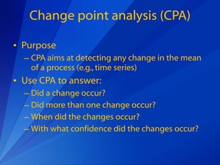 Change Point Analysis | PPT