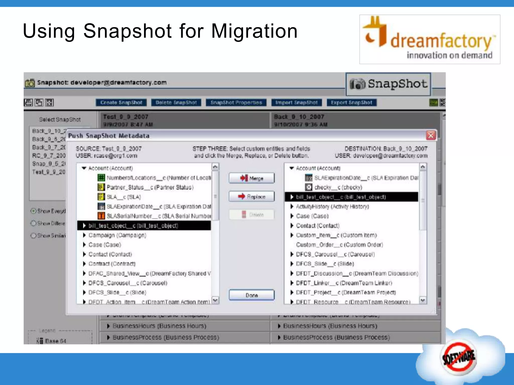 Using Snapshot for Migration
 