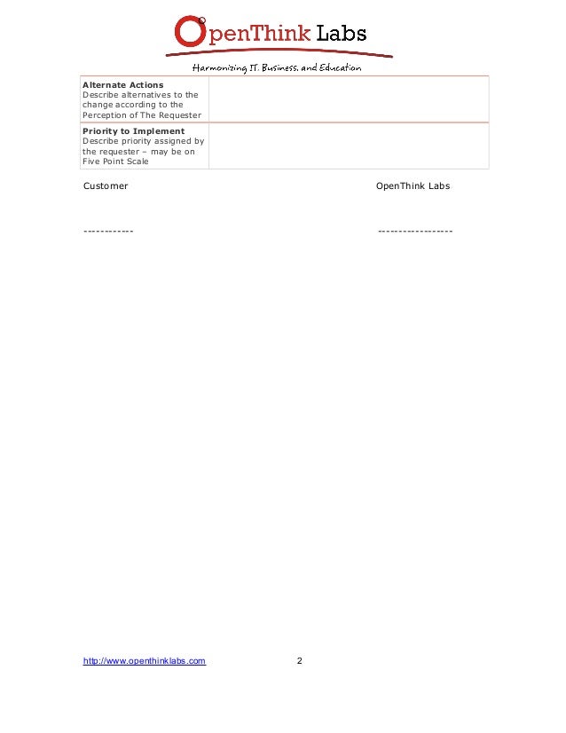 software development change request template change request template