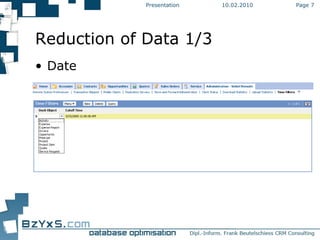 10.02.2010 Presentation Page  Reduction of Data 1/3 Date 