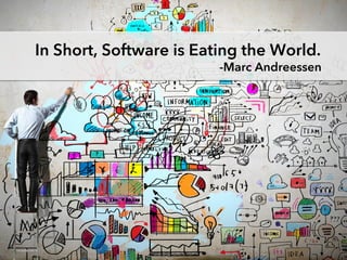 8
In Short, Software is Eating the World.
-Marc Andreessen
 