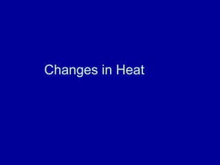 Changes in Heat
 