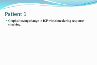 Changes in icp following response checking in icu