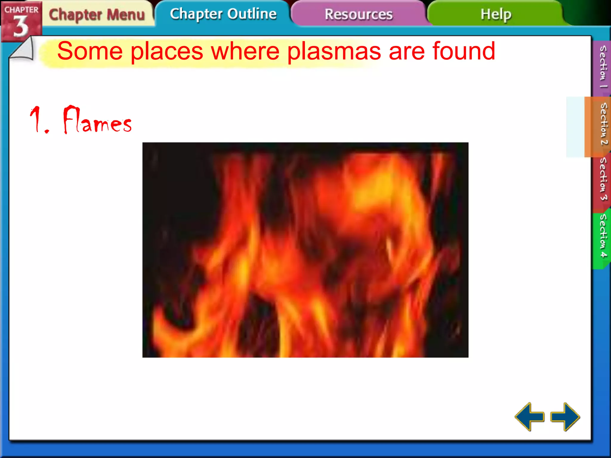 Some places where plasmas are found…

1. Flames

 