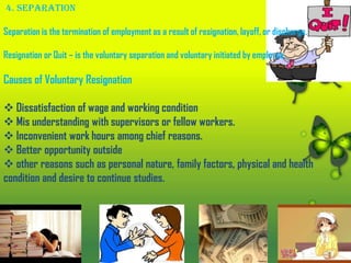Work/personal Separation Changes in Personnel Status | PPTX