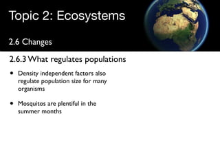 Regulating populations