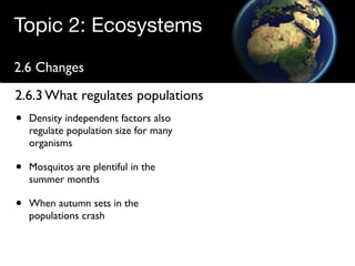 Regulating populations