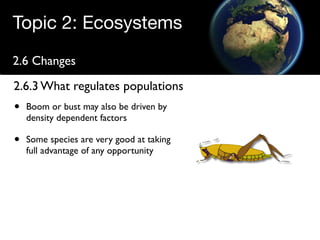 Regulating populations