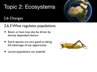 Regulating populations