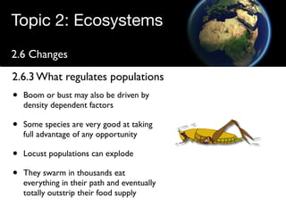 Regulating populations
