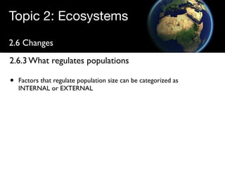 Regulating populations