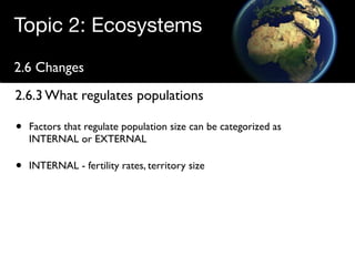 Regulating populations