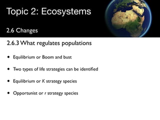 Regulating populations