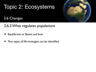 Regulating populations