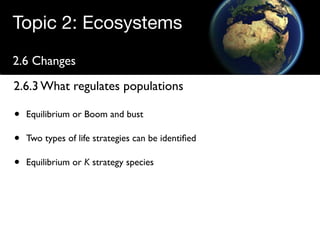Regulating populations