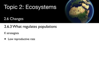 Regulating populations